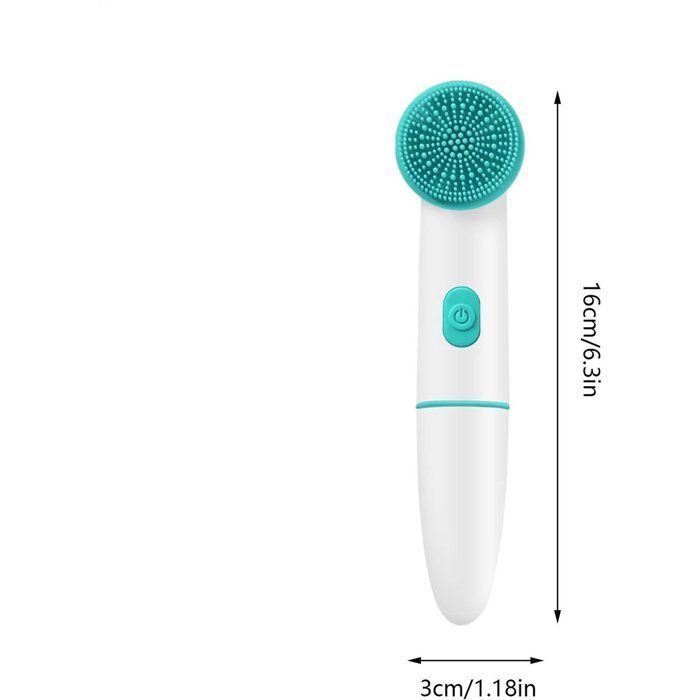 Vibrating electric facial cleansing brush, rechargeable and waterproof, ideal for daily use at home or in