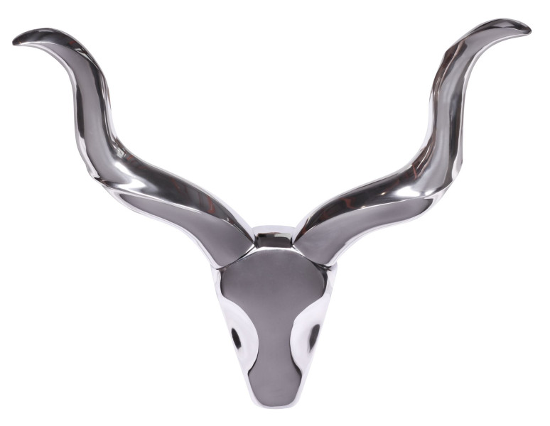FineBuy Dekoracja ścienna aluminium srebrny