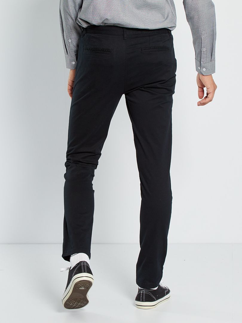 Calça chino skinny stretch - tamanho 32 - preta