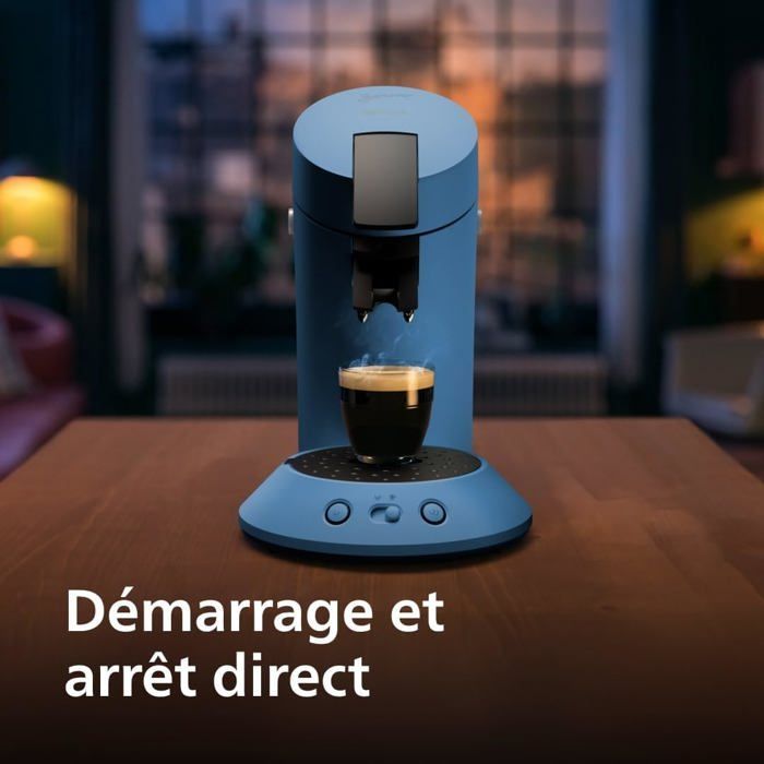 Macchina da caffè a capsule PHILIPS Senseo Original Plus, selezione dell'intensità del caffè, tecnologia Coffee Boost, 2 tazze