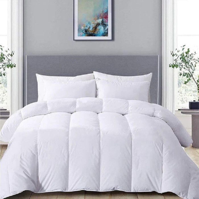 Edredón de invierno súper cálido de 500 g/m² 220x240 cm - Relleno de fibra hueca sintética - Fabricado en Francia