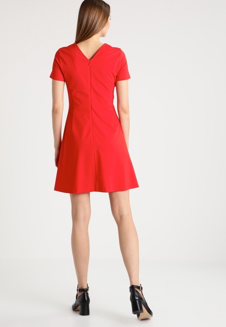 Robe en jersey rouge