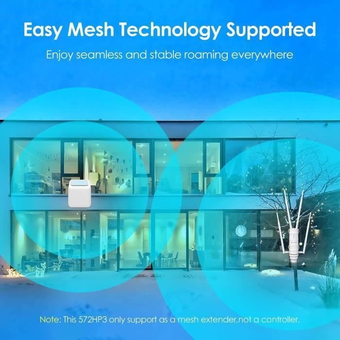 Punto di accesso wireless per esterni AC600 Ripetitore WLAN per esterni Ripetitore WLAN per esterni Amplificatore WiFi per zone esterne 2