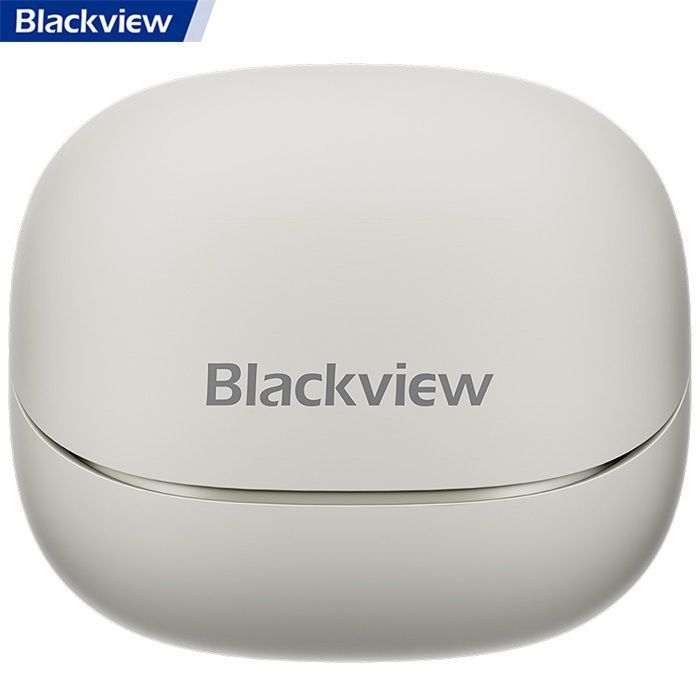 Fones de ouvido Bluetooth Blackview AirBuds 9, 400 mAh, BT 5.4, PNC, compatibilidade universal - Branco