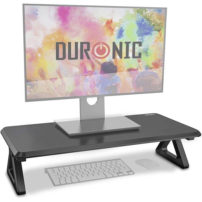 Duronic DM06-1 BK MDF Monitor Stand 62 x 30 cm Laptop LCD LED TV Screen Riser