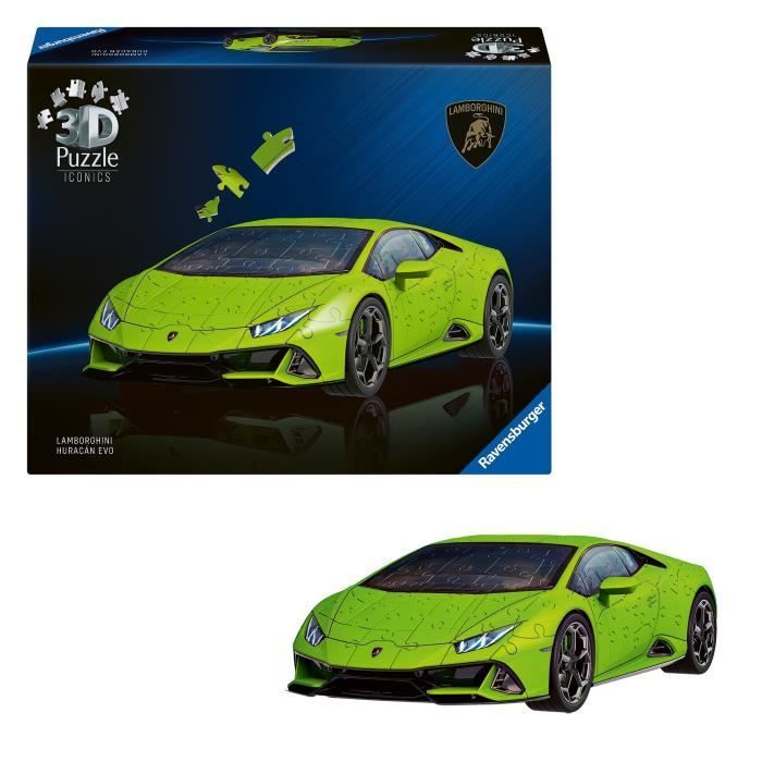 Puzzle 3D Iconics - Lamborghini Huracán EVO - Edition verte