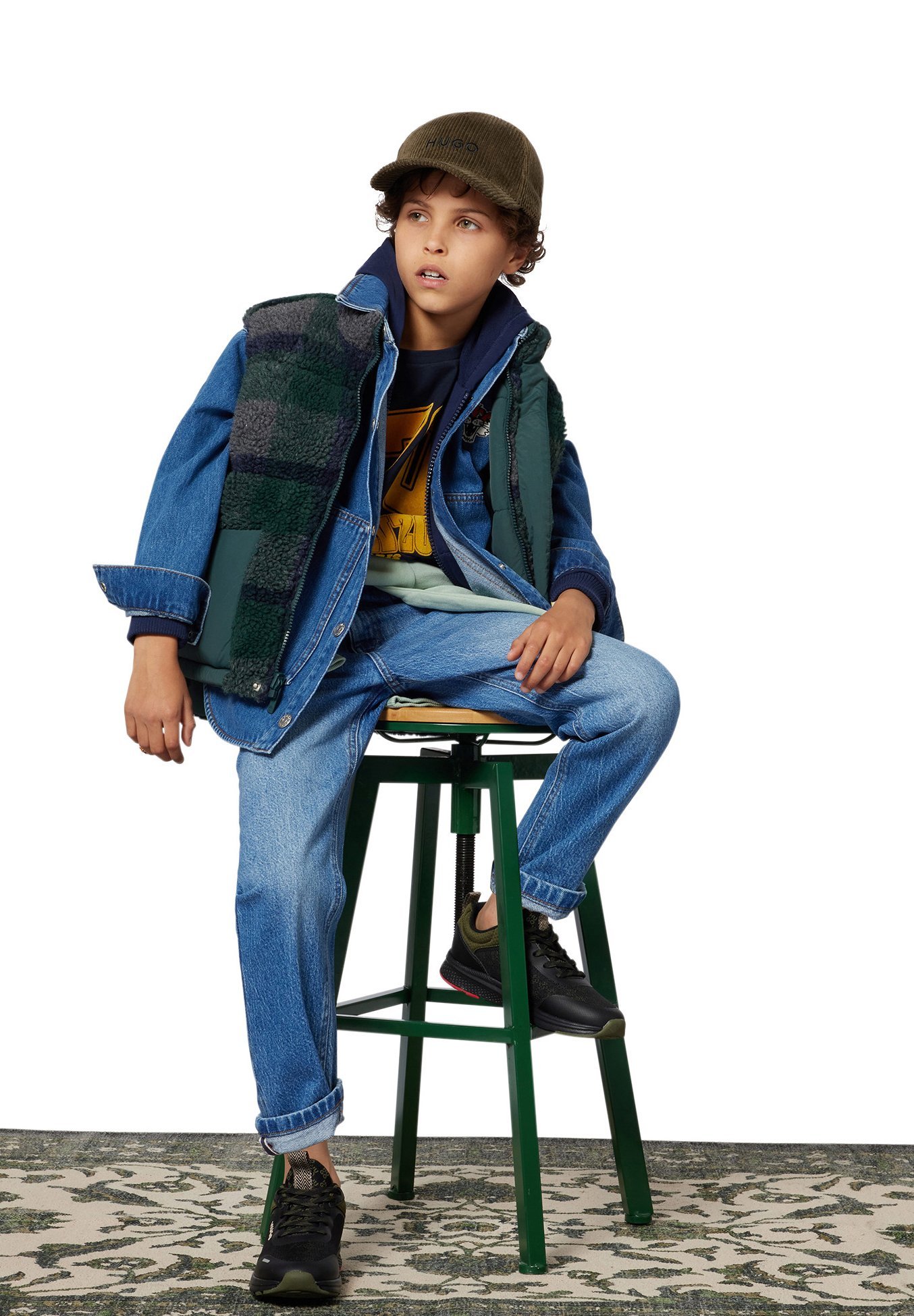 HUGO Barnesneakers - svart
