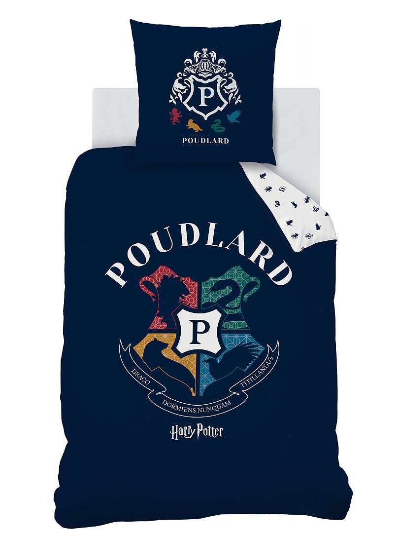 Zestaw pościelowy Harry Potter Single - granatowy