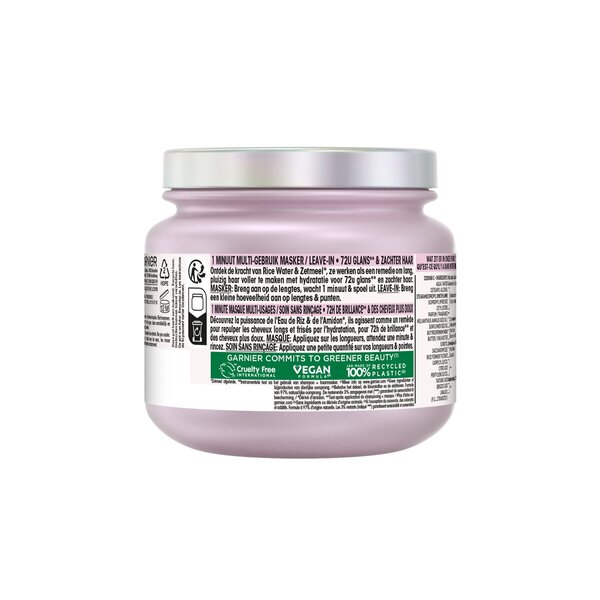 Máscara Capilar Garnier Ultra Doux com Infusão de Água de Arroz e Amido<br>340ml