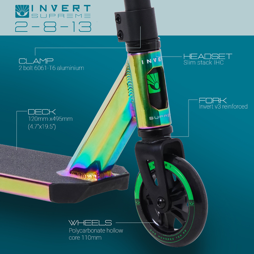 Trotinetă Neo Invert Supreme pentru vârste 8-13 ani