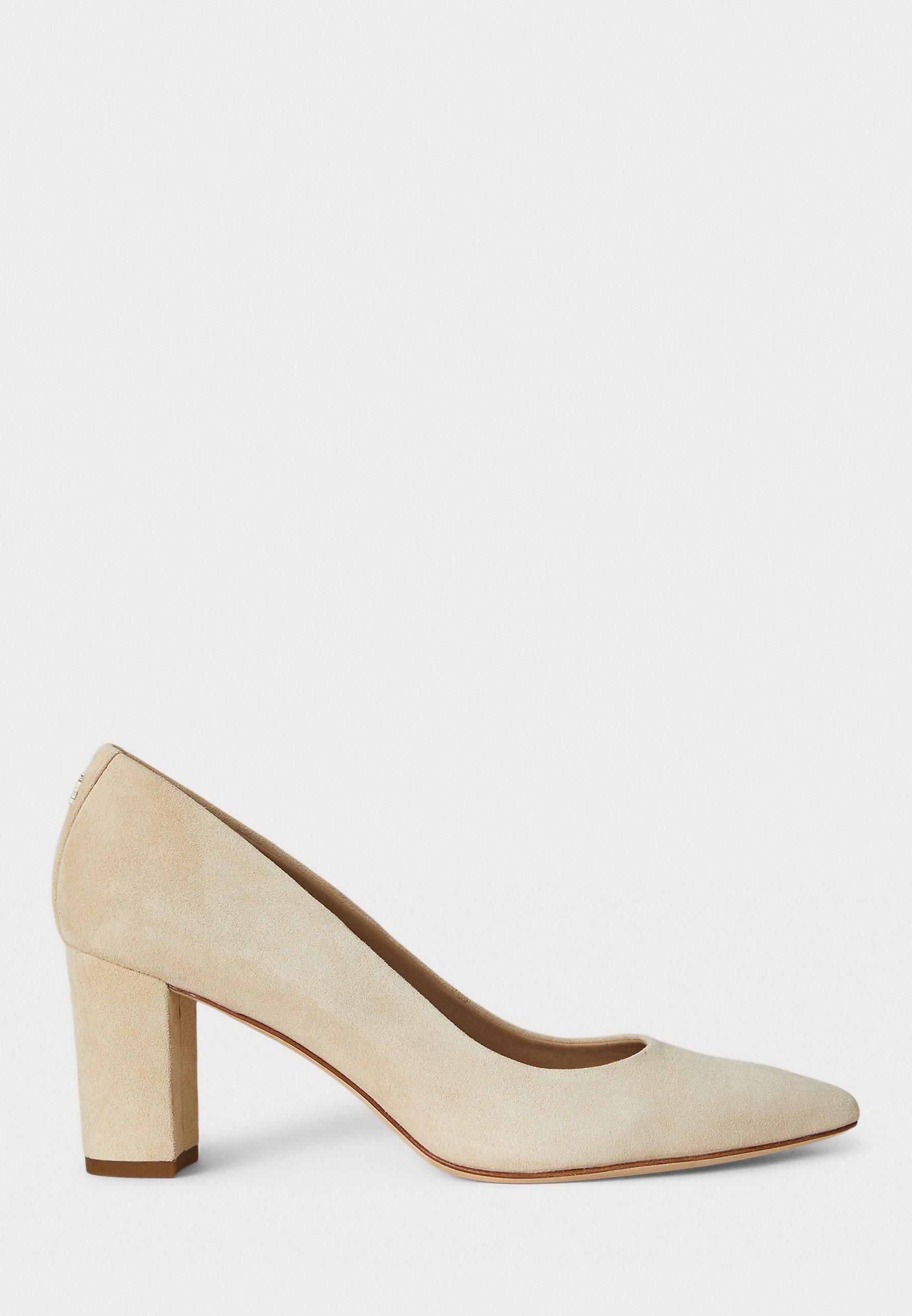 Lauren Ralph Lauren LANETTE SUÈDE PUMP MET BLOKHAK - Klassieke hakken - zandduin