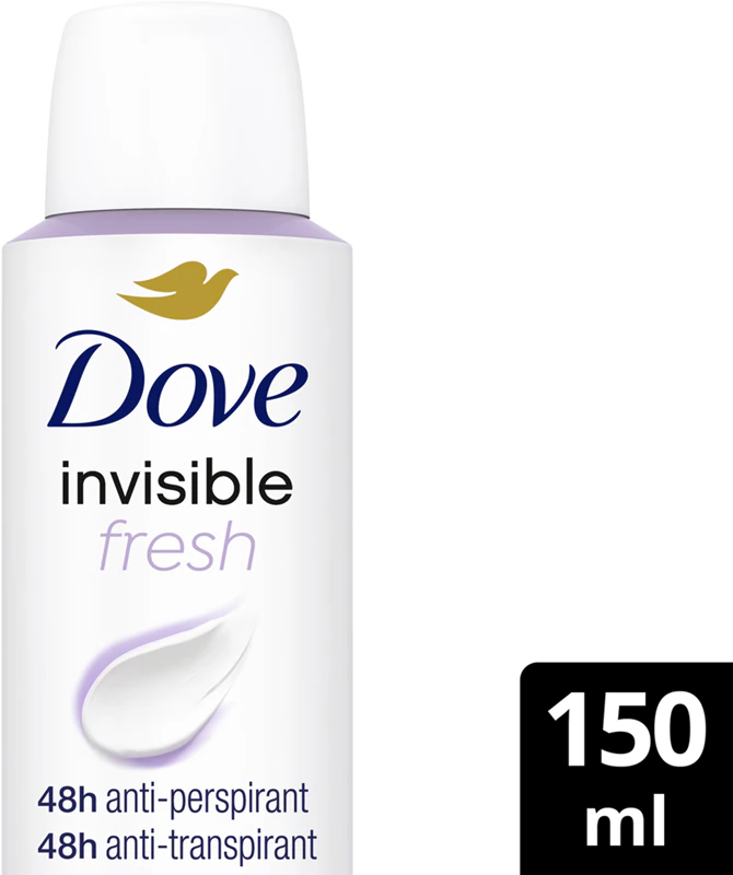 Deodorant v spreji Dove Invisible Fresh proti bielym škvrnám