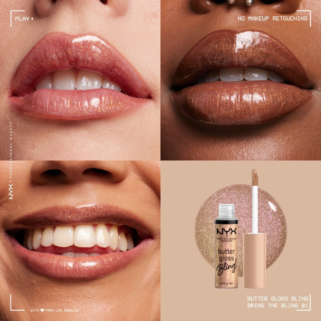NYX Professional Makeup Lipgloss Butter Gloss Bling - 8 ml