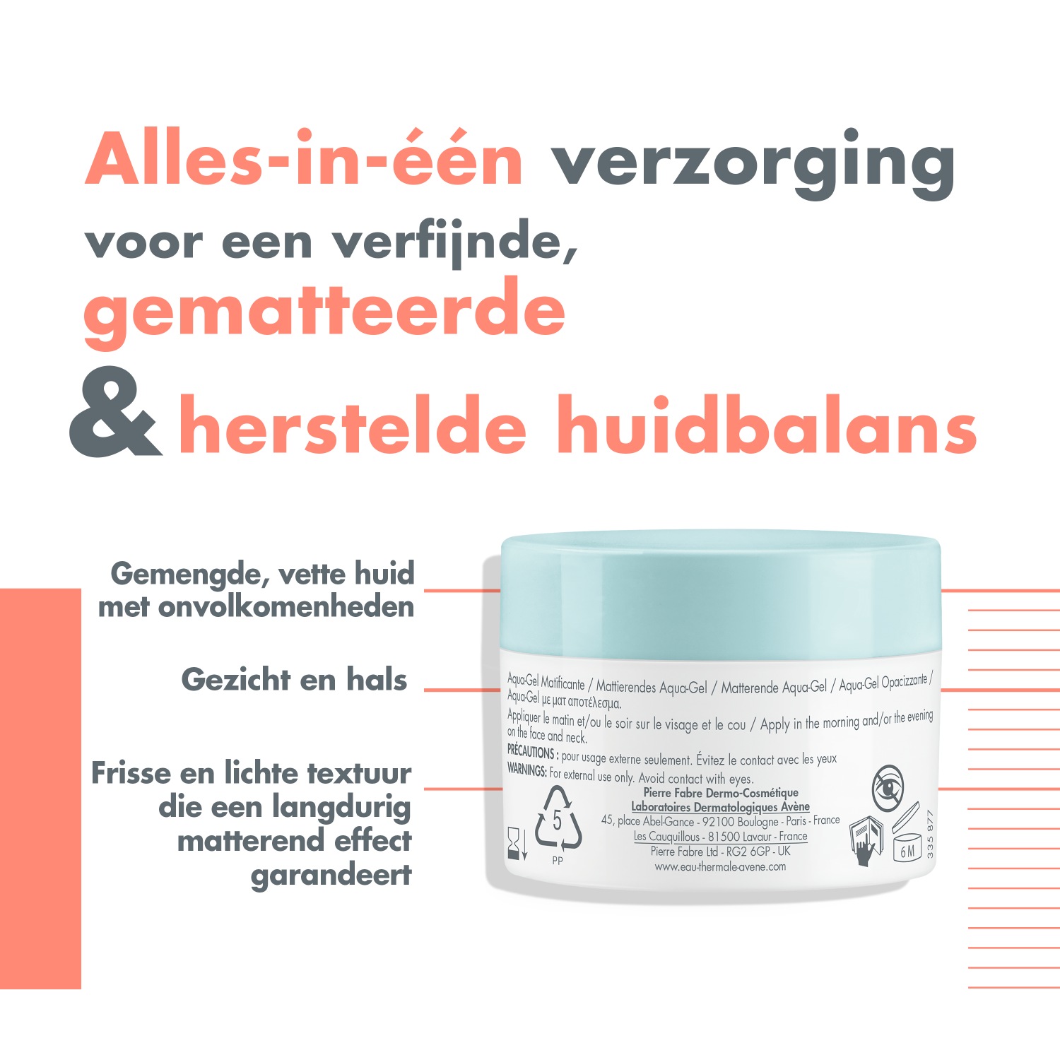 Avène Cleanance Matelisante Aqua-Gel – 50 ml