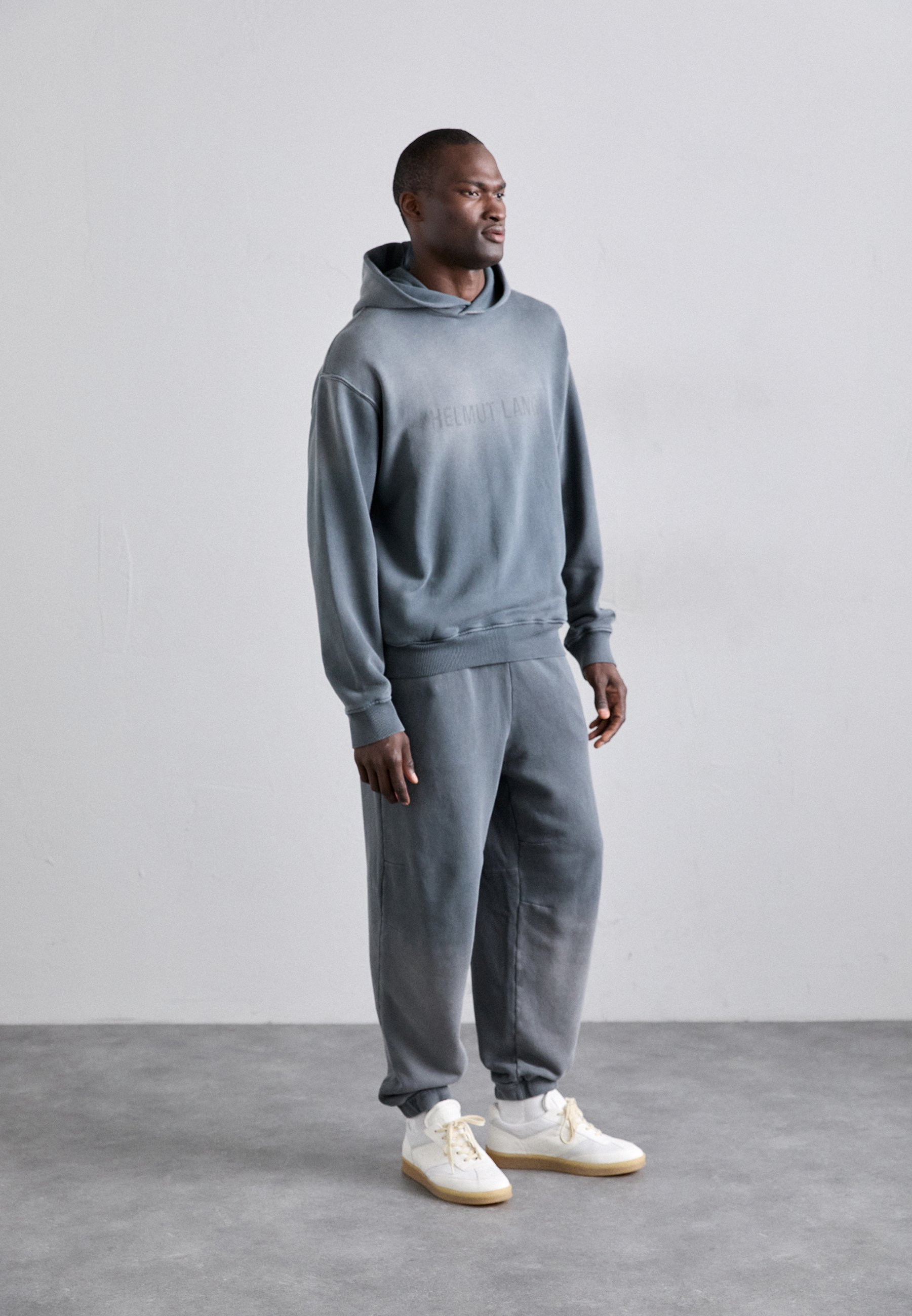 Helmut Lang LAZER STUDIO - Hoodie - staalgrijs