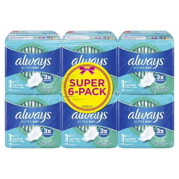 Always Ultra Day Normal Maandverband met Vleugels<br>78 stuks