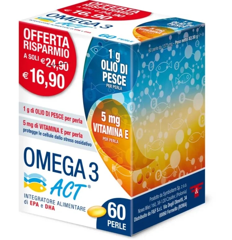 F&F Omega 3 Act 1G 60Prl Καρδιαγγειακή Ευεξία