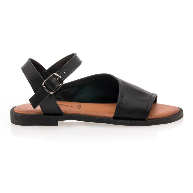 Sorte sandaler / sko med åben tå til kvinder