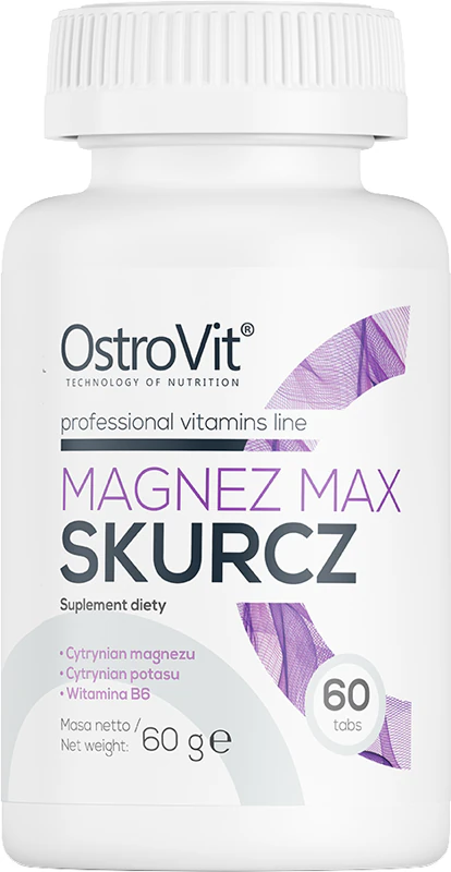 OstroVit Magnesium + Kalium voedingssupplementtabletten voor een goede werking van het zenuwstelsel