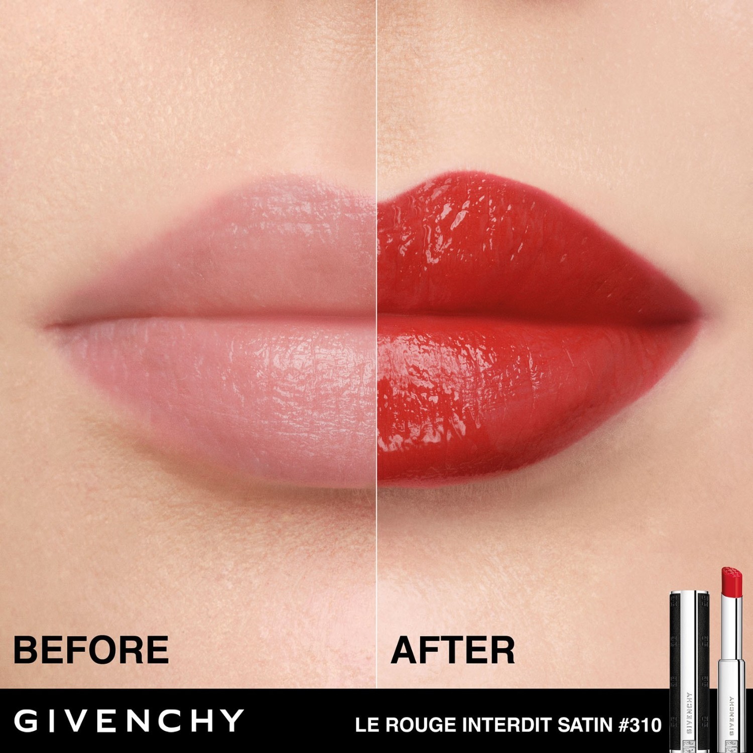 Lūpų dažai LE ROUGE INTERDIT SATIN - 2,7 g