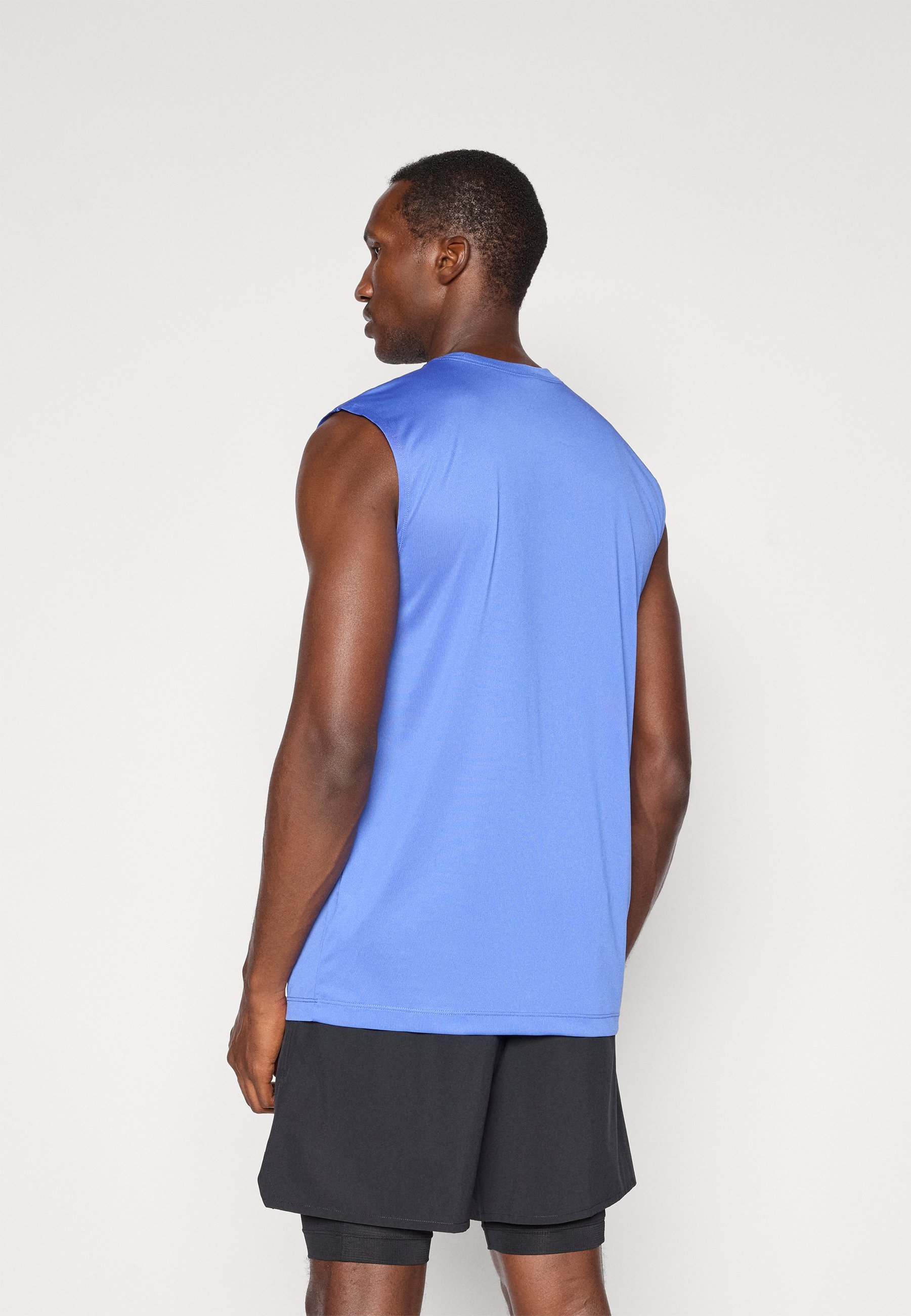 Nike Performance TEE RESET - Top - komeetblauw/mat zilverkleurig