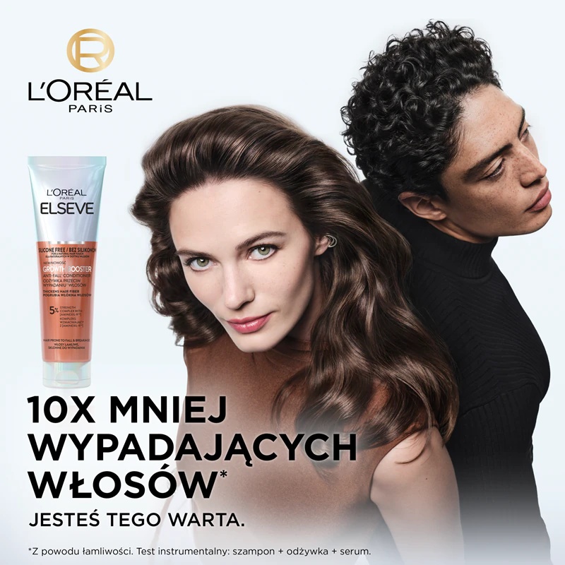 L'Oréal Paris Elseve Growth Booster stiprinamasis kondicionierius nuo plaukų slinkimo