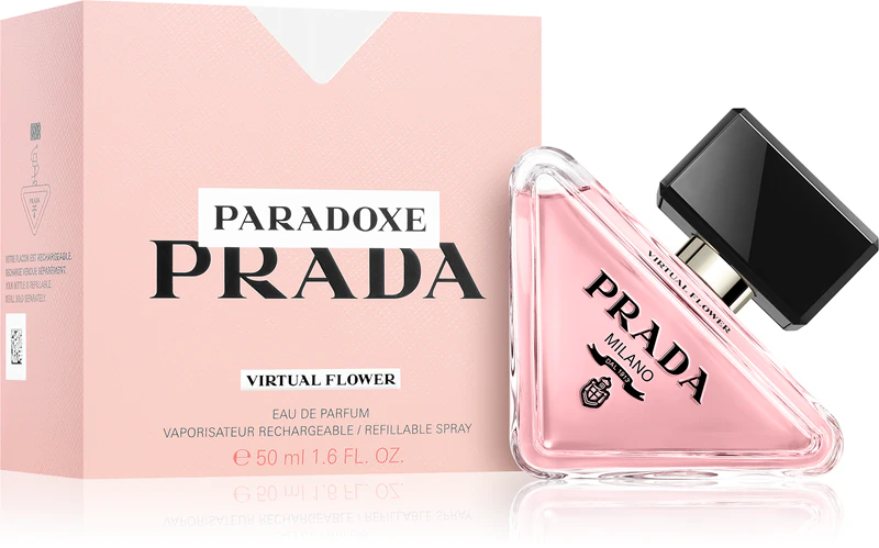 Frasco recarregável de Eau de Parfum Prada Paradoxe Virtual Flower para mulheres