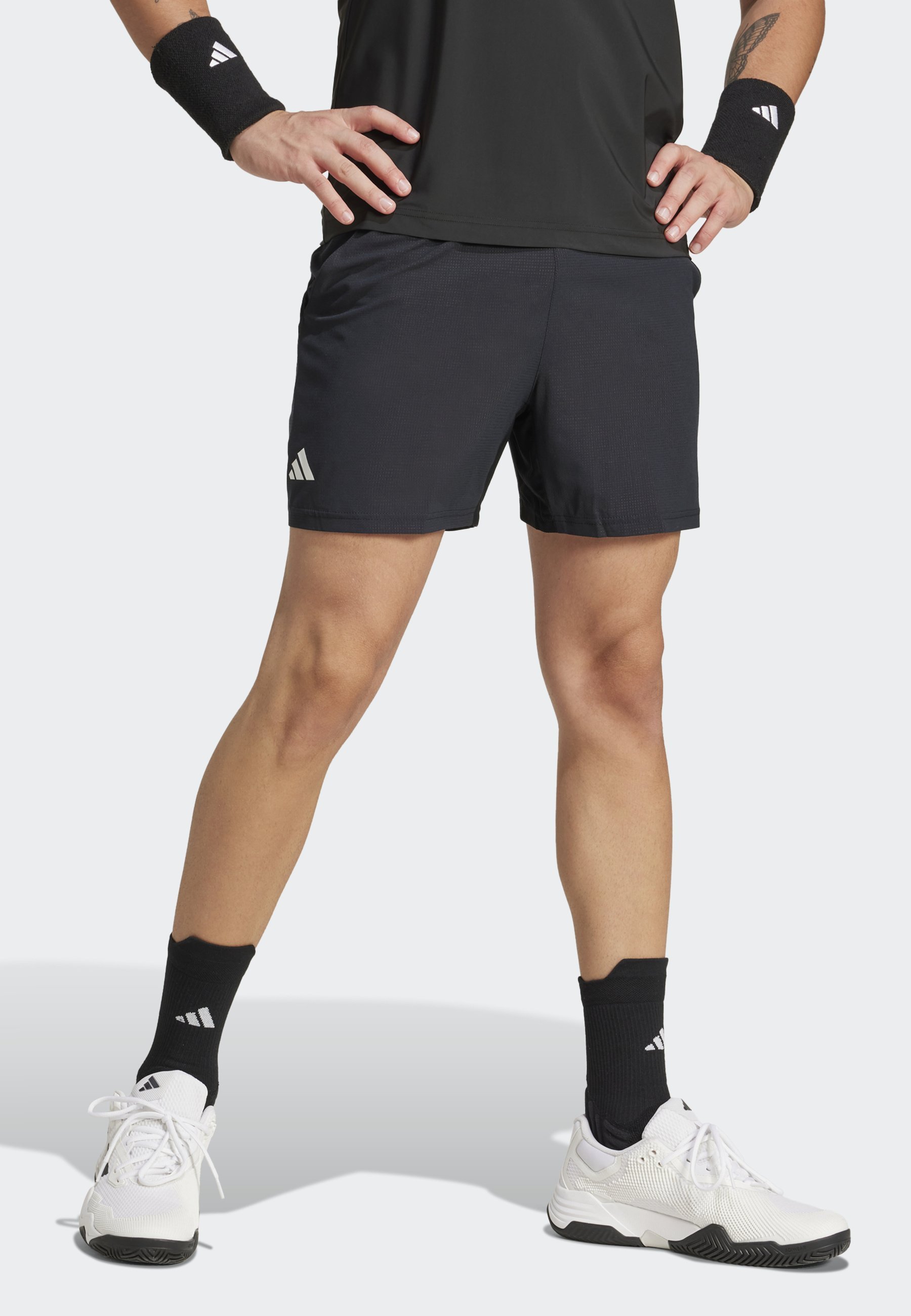 adidas Performance TENNIS 5-INCH ERGO - Sportovní kraťasy - black