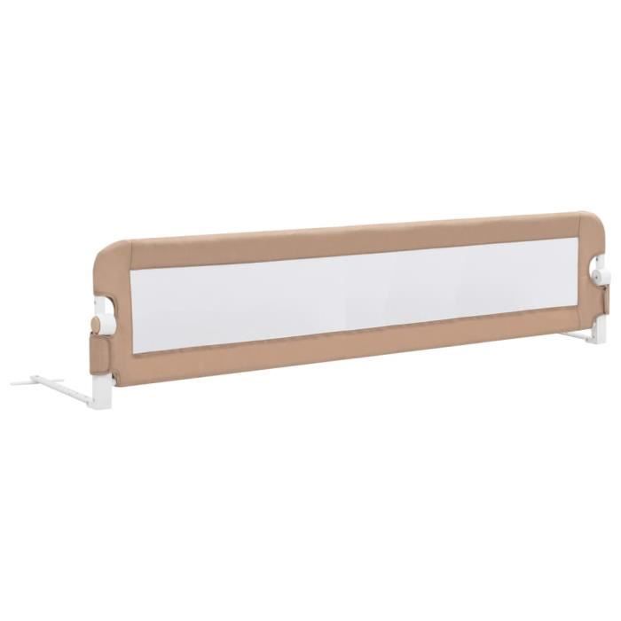 Barandilla portátil para cama infantil - 180 x 42 cm, color topo -GAR