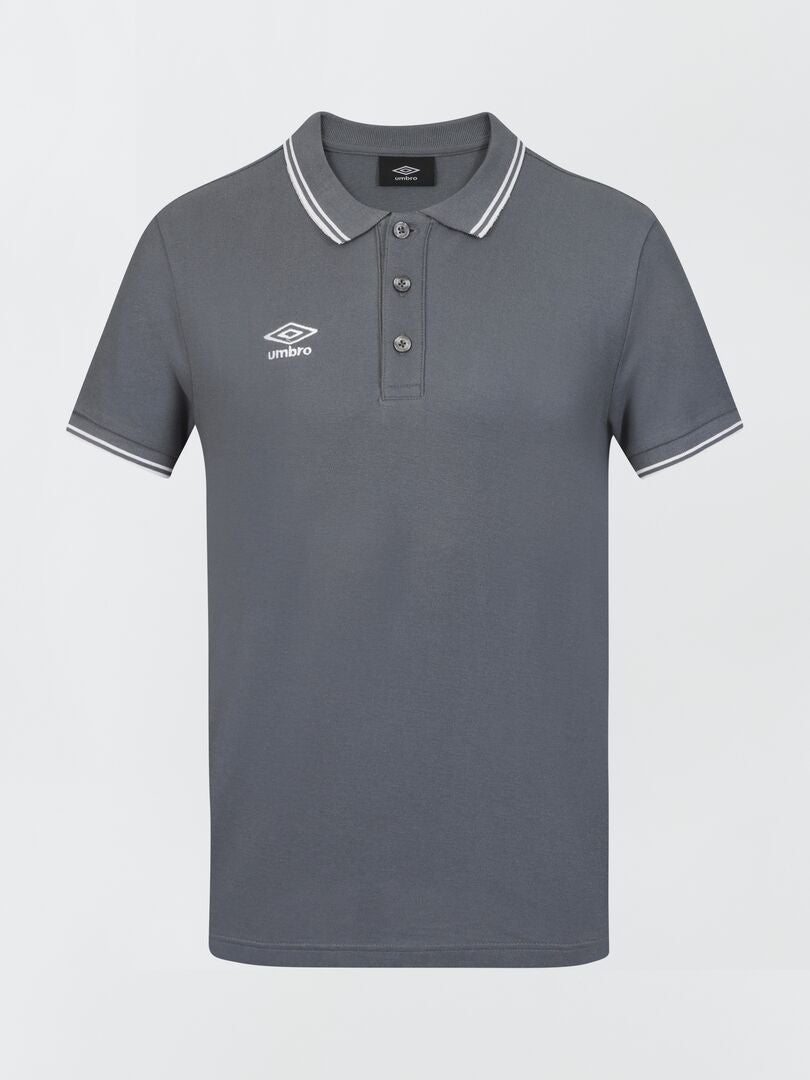 Umbro Polo De Piqué De Algodón - GRIS