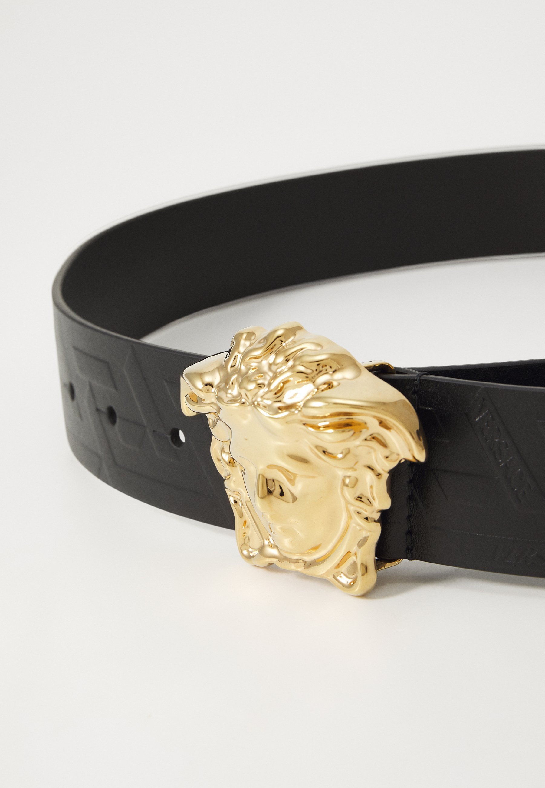 Versace Gürtel Greca geprägt - Gürtel - schwarz/goldfarben