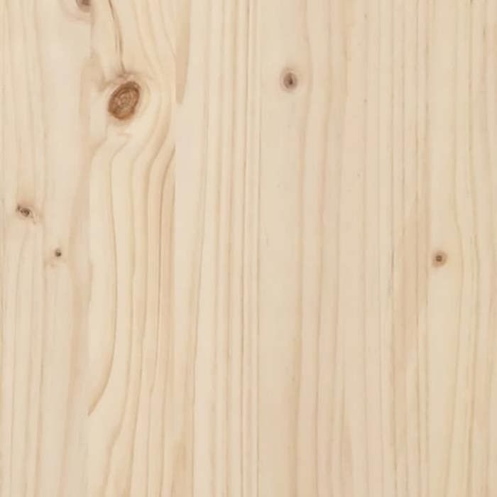 Marrone 200 x 200 cm - Letto in legno - Portata massima 150 kg - Struttura letto - Materasso non incluso - Legno massello 200x200 cm 005_335767