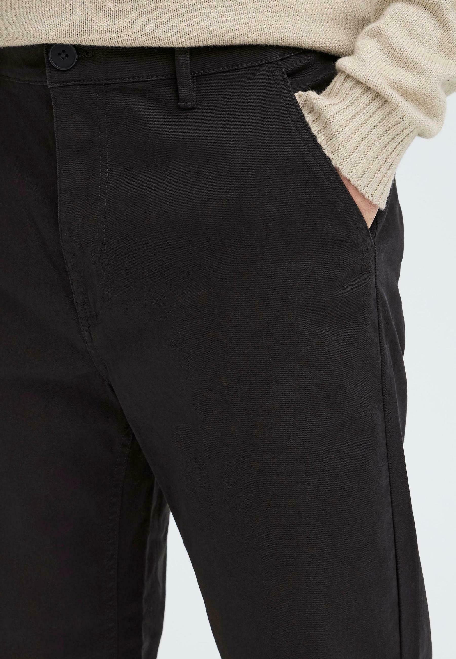 Blend BHNATAN ŠIROKE HLAČE - Chino hlače - crne