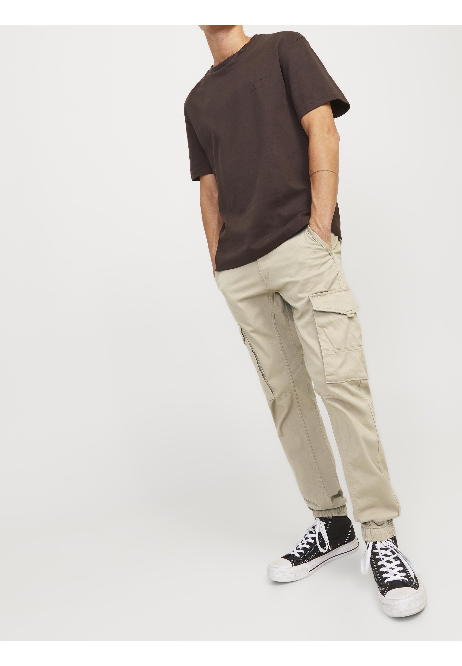 Jack & Jones cargobroek - donkergrijs