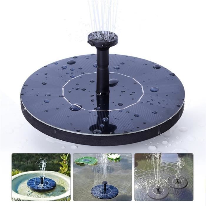 Fuente de agua solar colgante TEMPSA - Riego sumergible para jardín y piscina con batería de 2,0 W