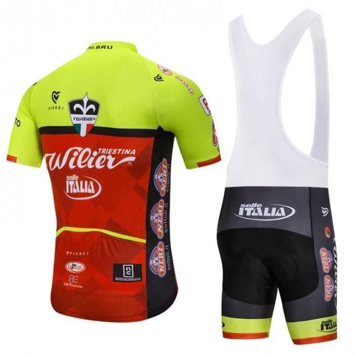 Men's Cycling Clothing Set - Brand - Model - Short Sleeves - Yellow - Mountain Biking