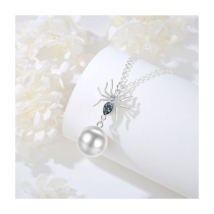 Bola de Grossesse Araignée mosaïque et Strass Collier