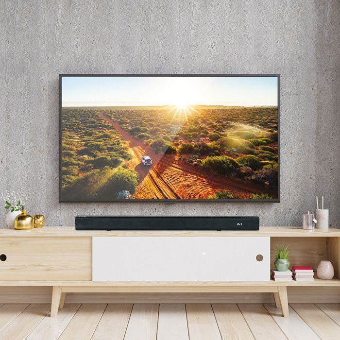 Barra de sonido METRONIC 477591 para TV, Bluetooth 5.3, altavoz para cine en casa, mando a distancia, soporte para pared o mesa.