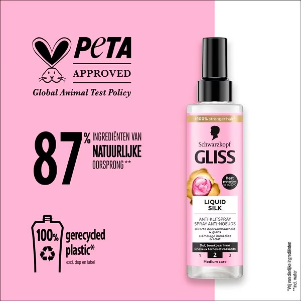 Gliss течни свилени спреј против клизања<br>200ml