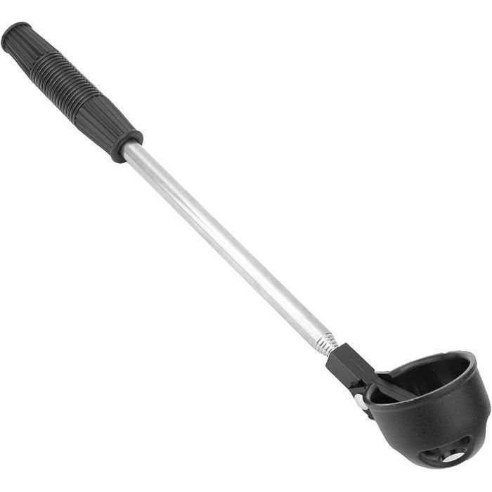 Retriever de Balle de Golf 8 Sections TéLescopique Outil Acier Inoxydable Golf Ball Epuisette Golf Noir Noir noir BALLE DE GOLF