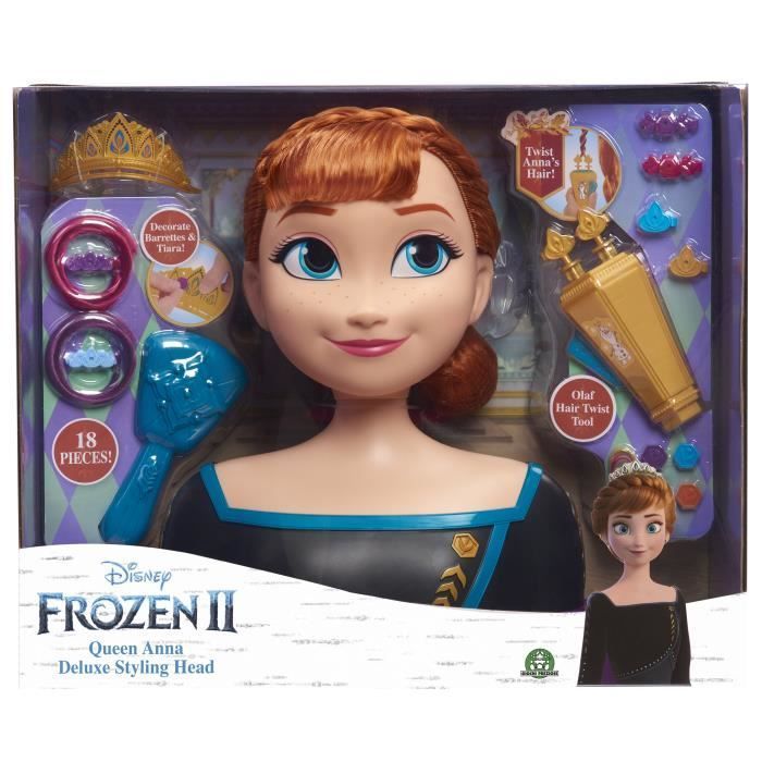 Cabeça de estilização de luxo Frozen 2 - Anna - Princesa da Disney