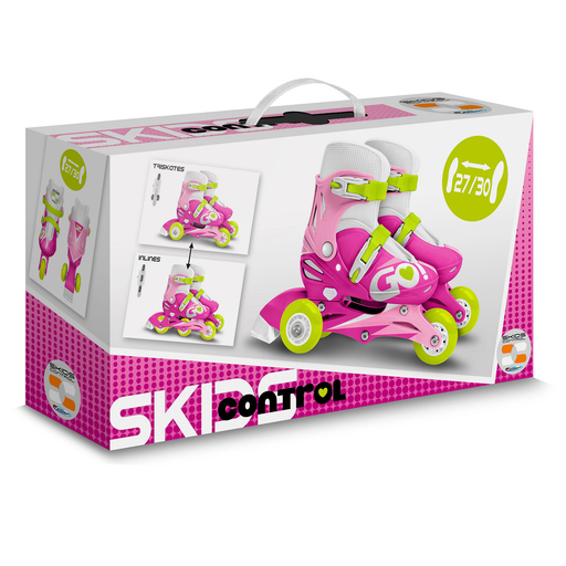 3-wielige skates met antislipoppervlak, maat 27-30