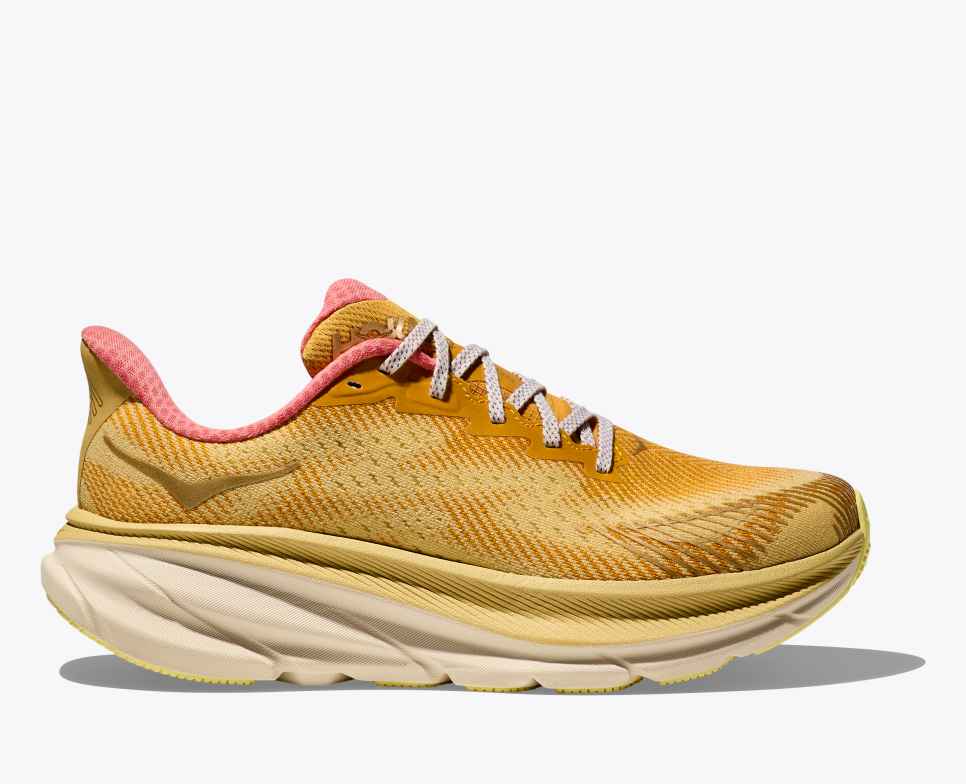 HOKA Stealth/Tech Clifton 9 GORE-TEX Varsity Yellow / Vanilla