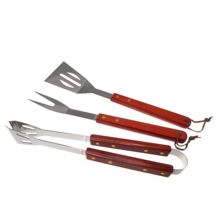 Ustensiles pour barbecue en set de 3