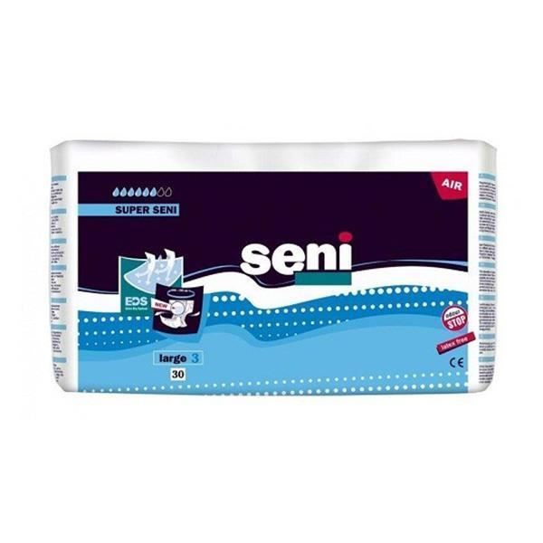 Complete Diapers - Seni - Super Change L - 30 units - Urinary Incontinence - Maximum Absorption