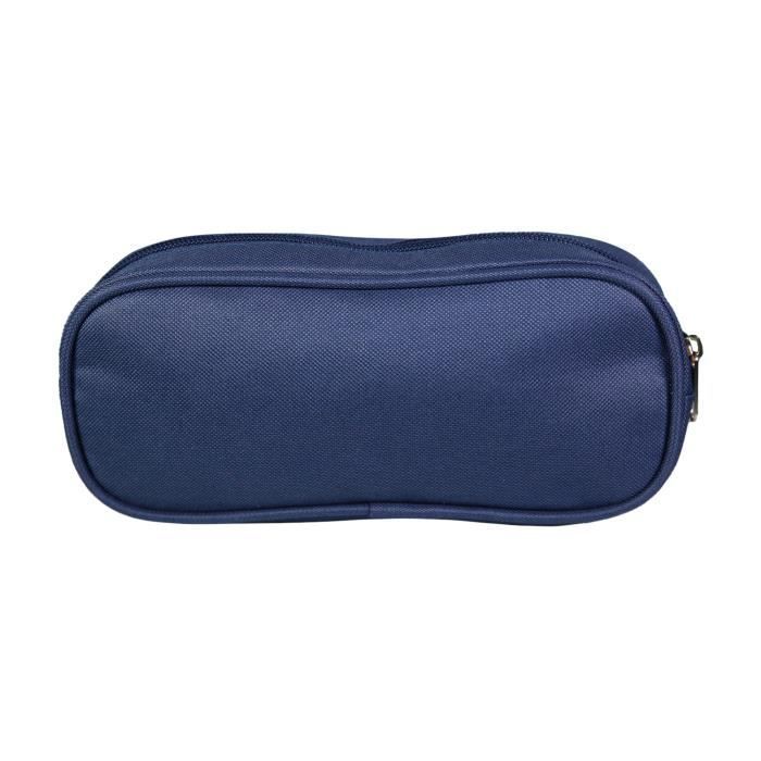 Trousse scolaire - BAGTROTTER - Lili Lou - Bleu - Zippée - Pour Fille