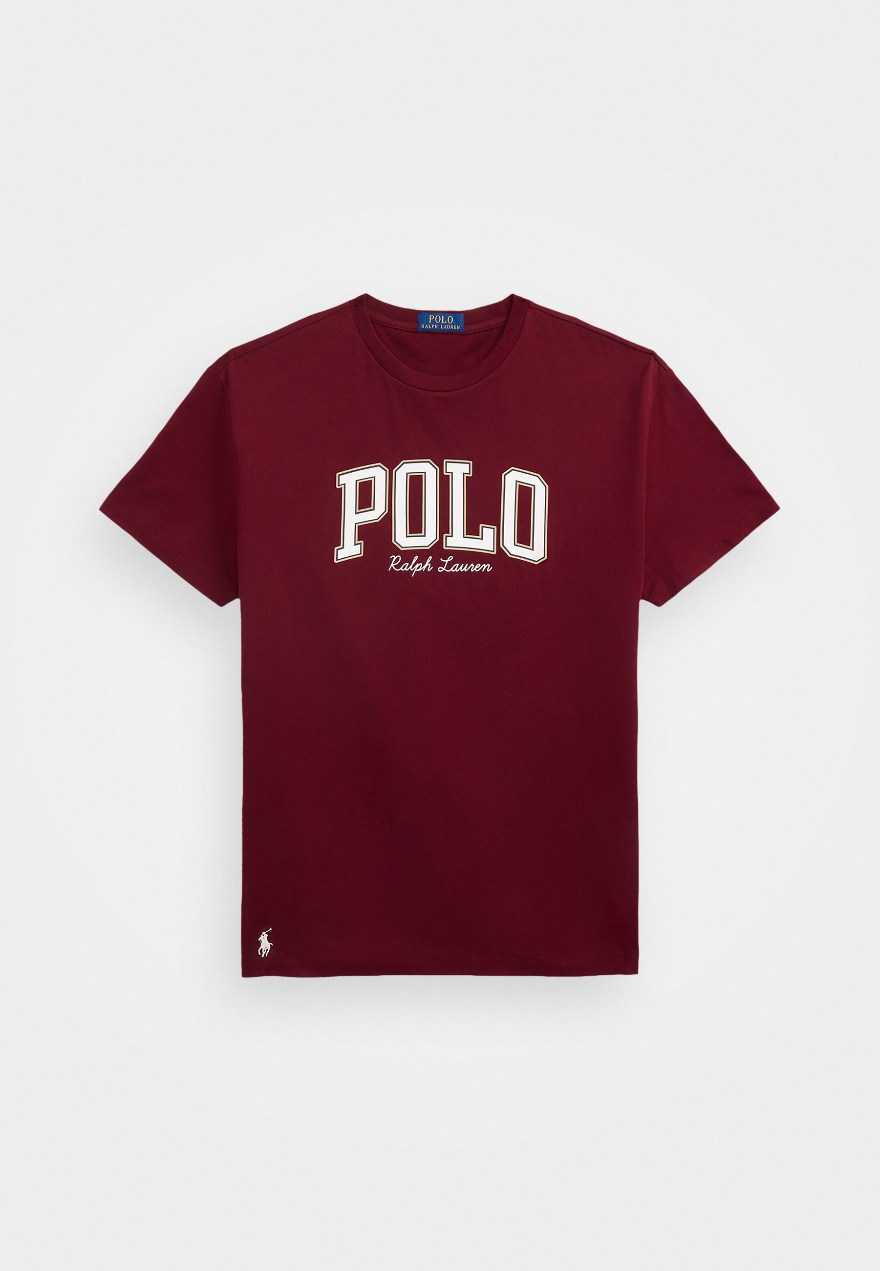 Camiseta Polo Ralph Lauren Custom Slim Fit com Logo - Camiseta estampada - vinho clássico