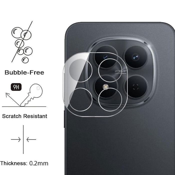 2 Verres Trempés + 2 Vitres Caméra pour Xiaomi Redmi Note 15 Pro 5G - Protection Anti-Rayures