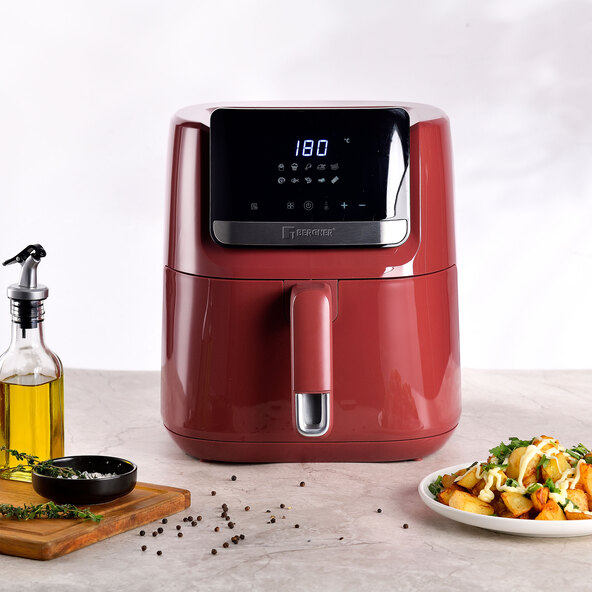 Airfryer, 6,5 l, rødbrun