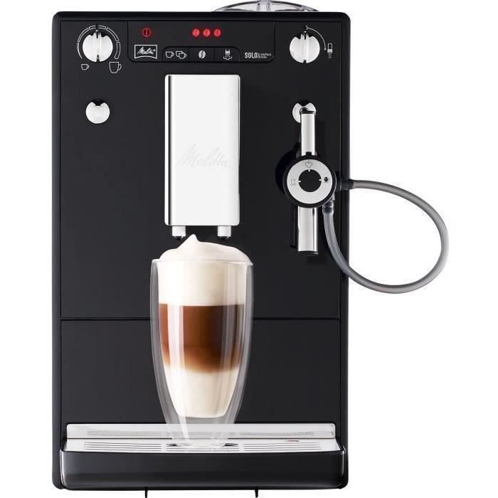 Máquina de café MELITTA Solo & Perfect Milk em grãos - Preta - Espresso - Cappuccinatore automática - 15 bar